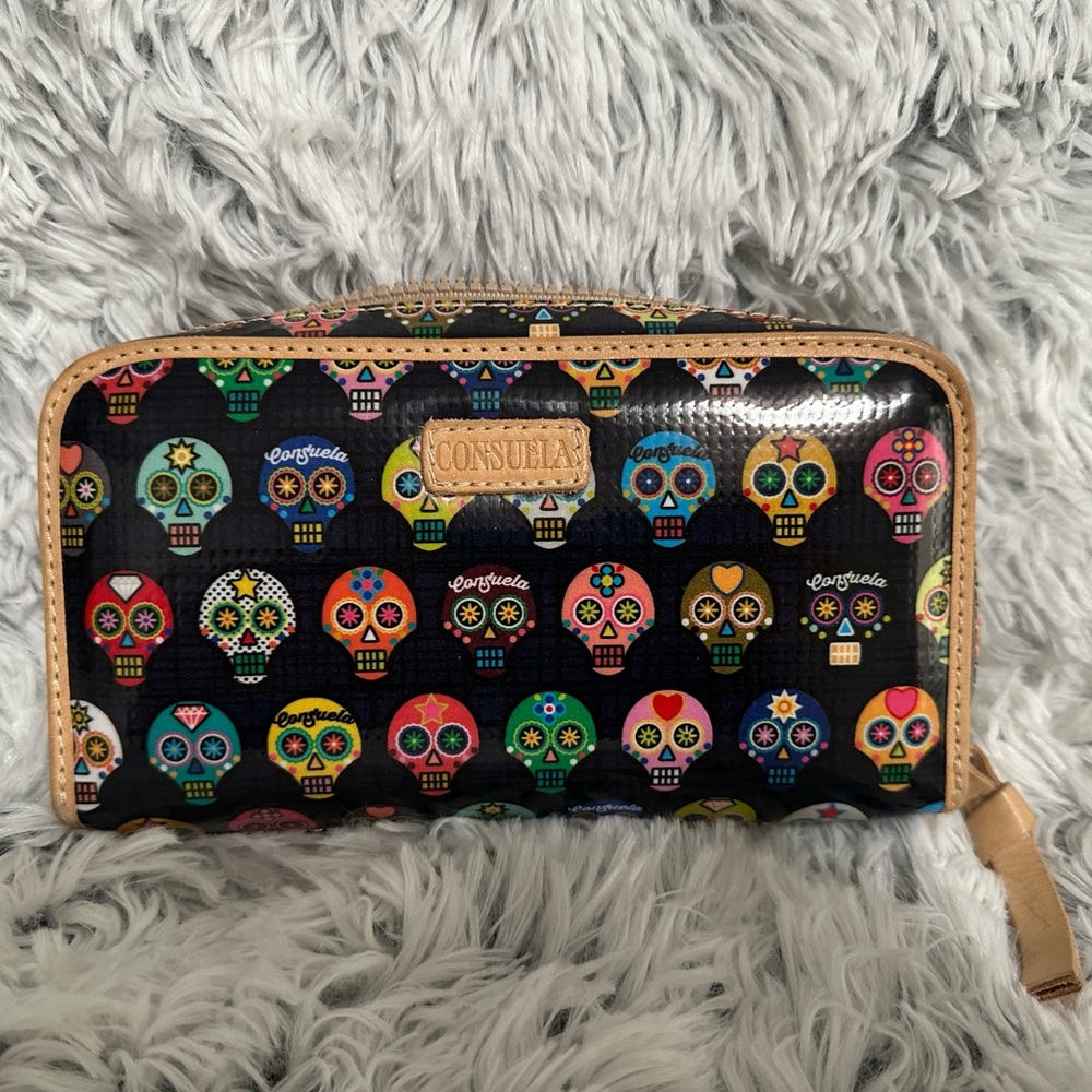 Consuela Tiny (sugar skull) wallet
